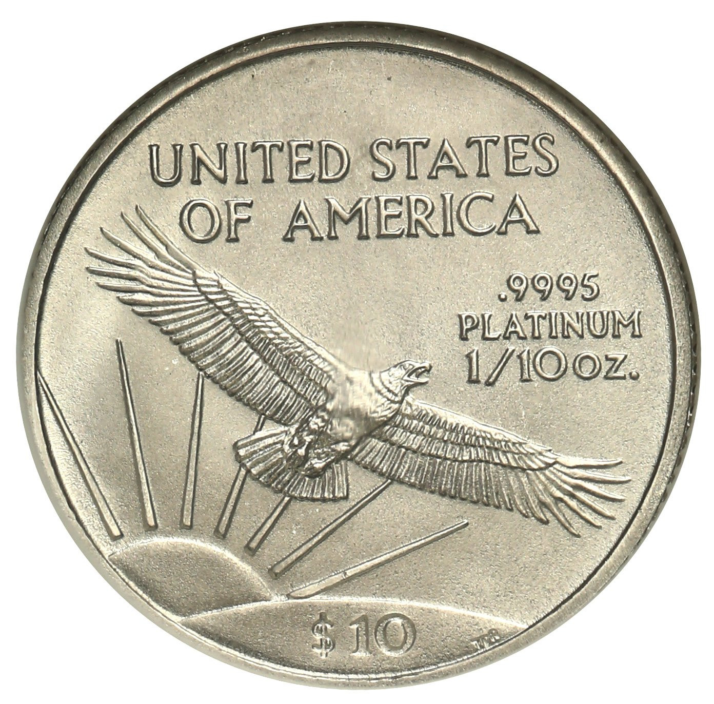 USA 10 dolarów 2004 American Eagle PLATYNA - 1 /10 uncji PLATYNY NGC MS69